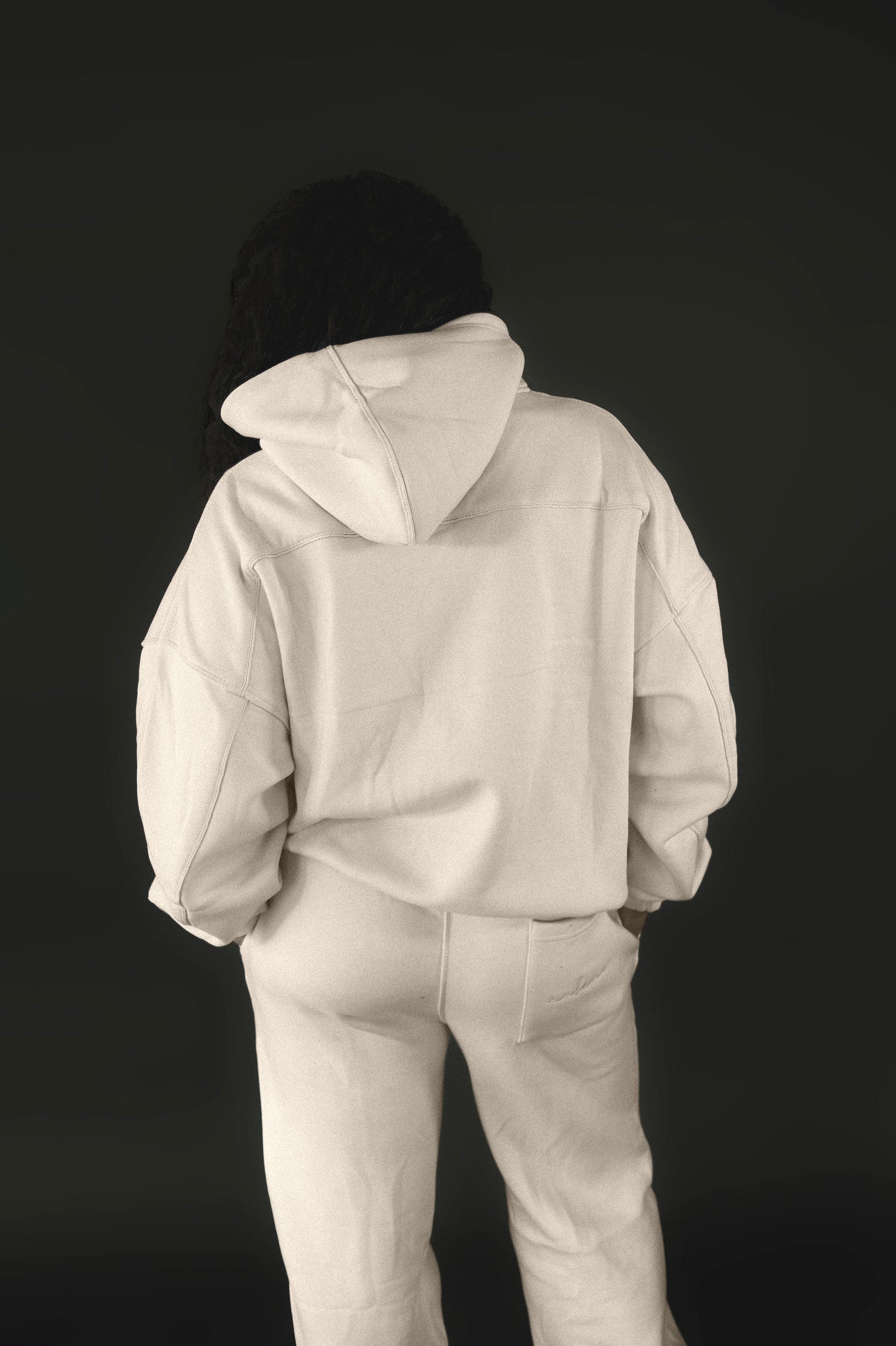 Cream Women's Oversized Sweatshirt