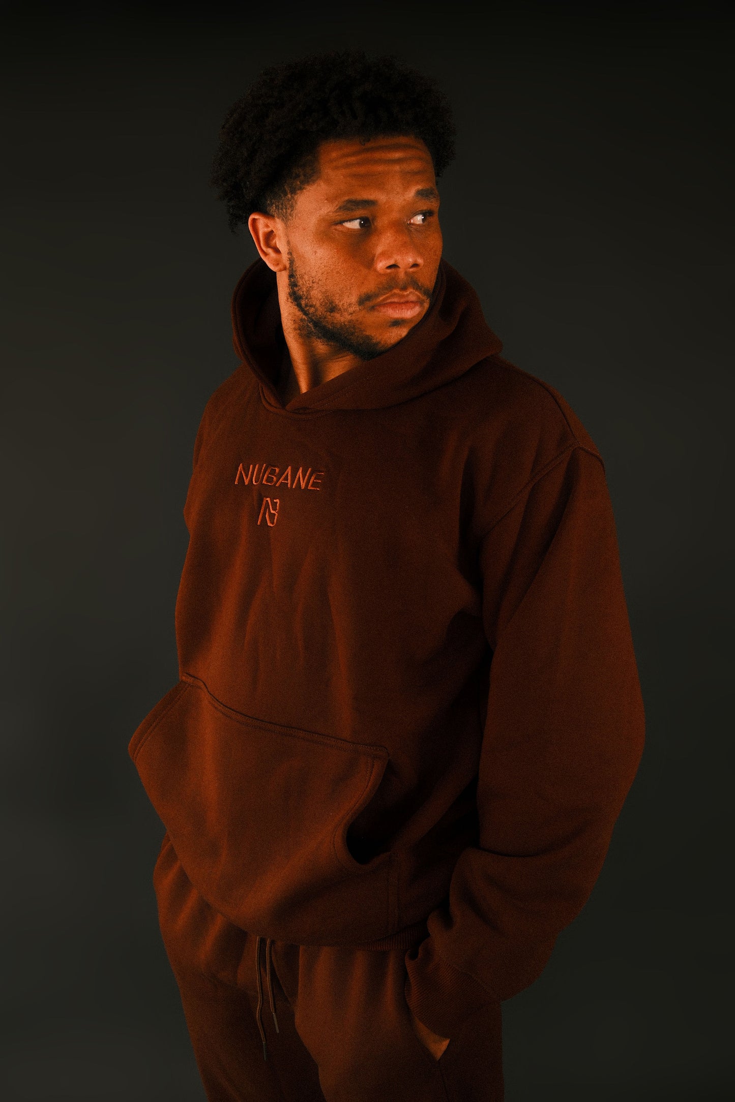 Brown Men’s Oversized Hoodie