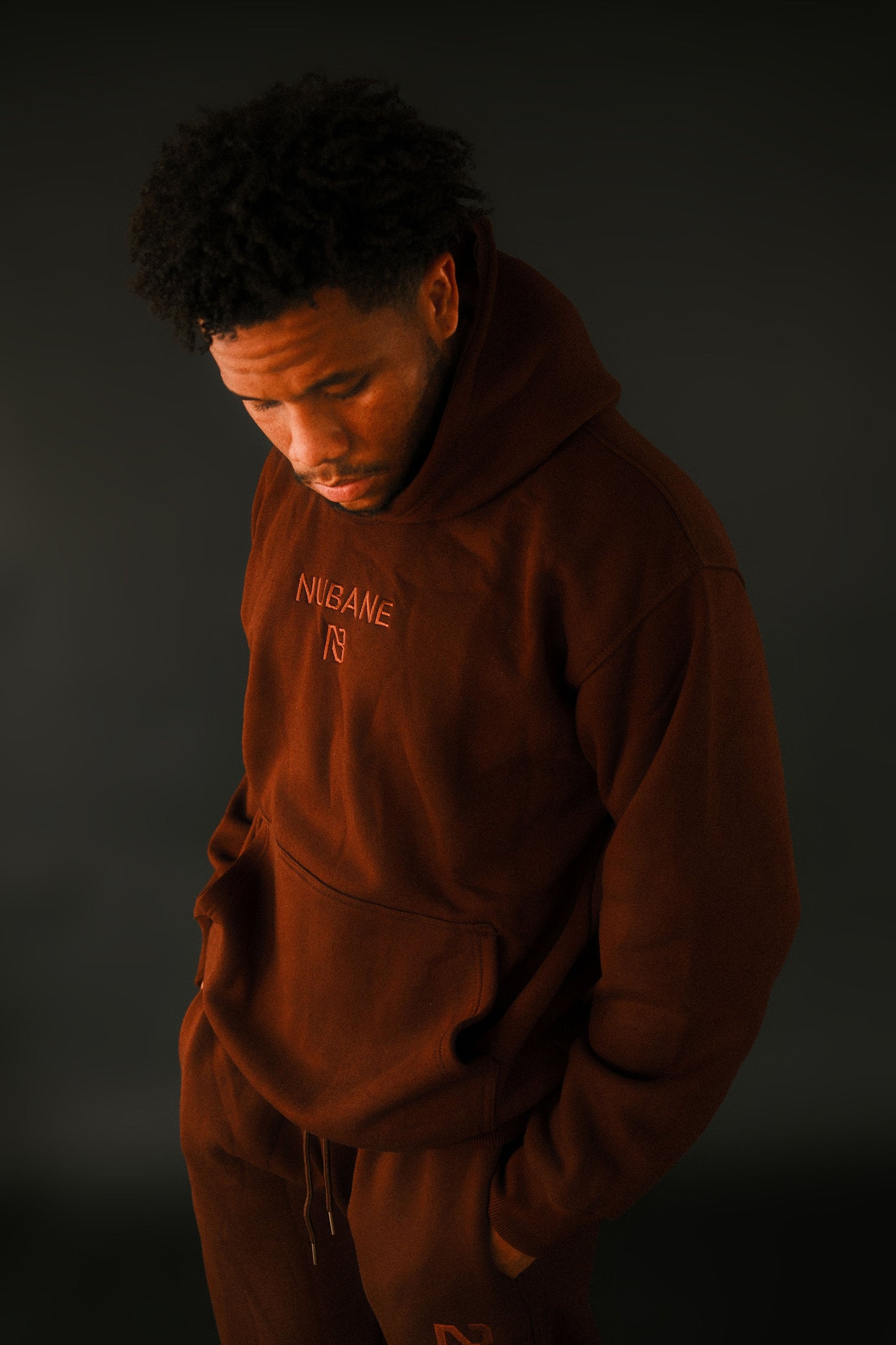 Brown Men’s Oversized Hoodie