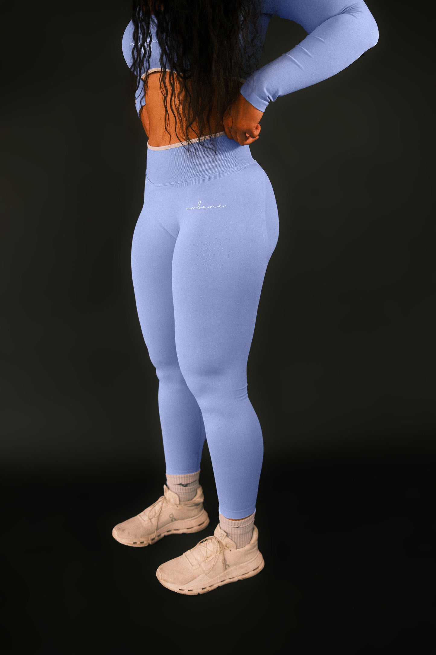 Blue Sculpting Leggings