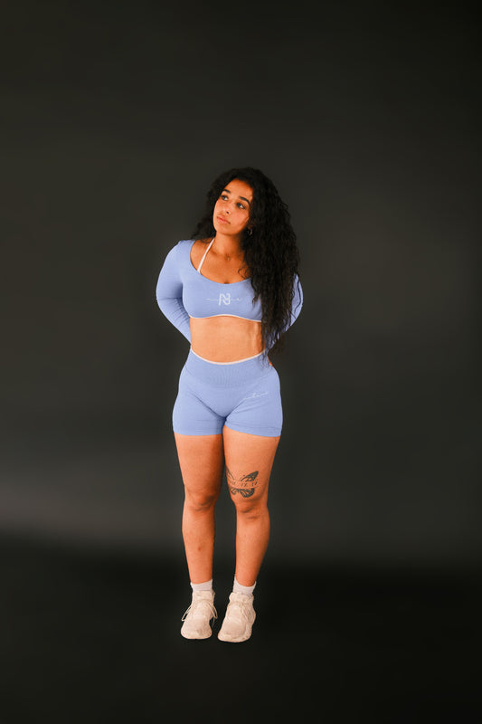 Blue Sculpting Shorts