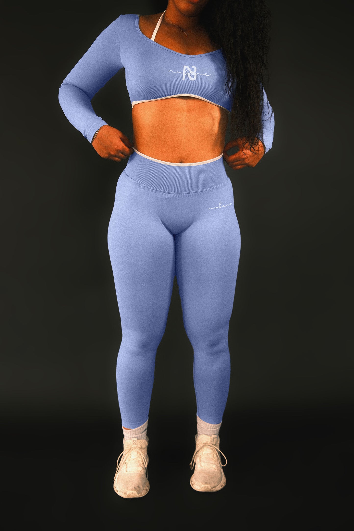 Blue Sculpting Leggings